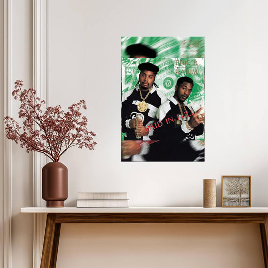 Eric B. & Rakim Paid in Full | Album Cover Poster | 80s Hip Hop Wall Art