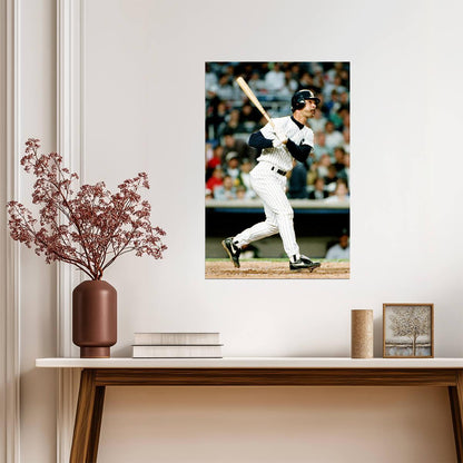 Don Mattingly New York Yankees | Classic At Bat Stance | Vintage Baseball Poster - Sports Poster