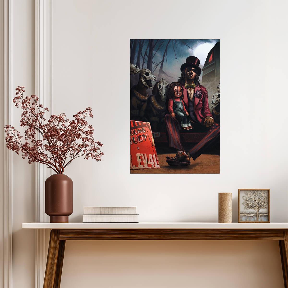 Young Nudy Dr. Ev4l | Album Cover Poster | Hip Hop Wall Art