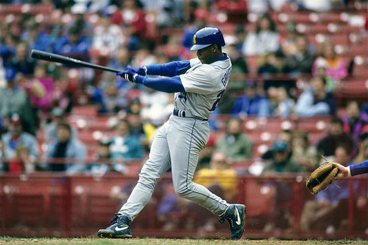 Ken Griffey Jr. Seattle Mariners | Iconic Swing Photo | Baseball Legend Poster - Sports Poster