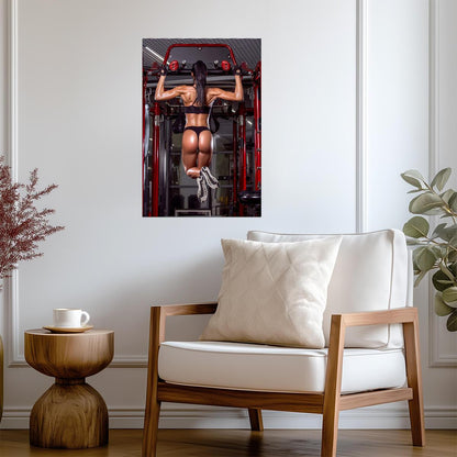 Sexy Female Athlete | Fitness Photography | Gym Motivation Poster - Sports Poster