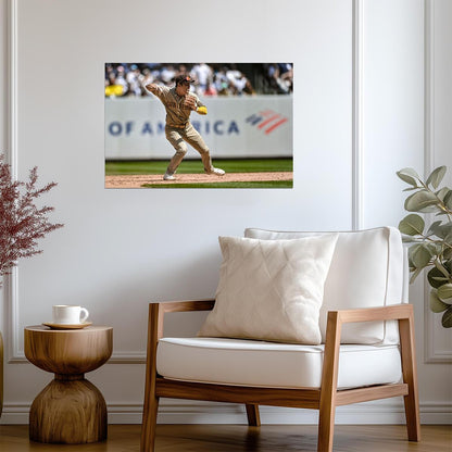 Kim Ha-seong San Diego Padres | Fielding Action Photo | Baseball Infielder Poster - Sports Poster