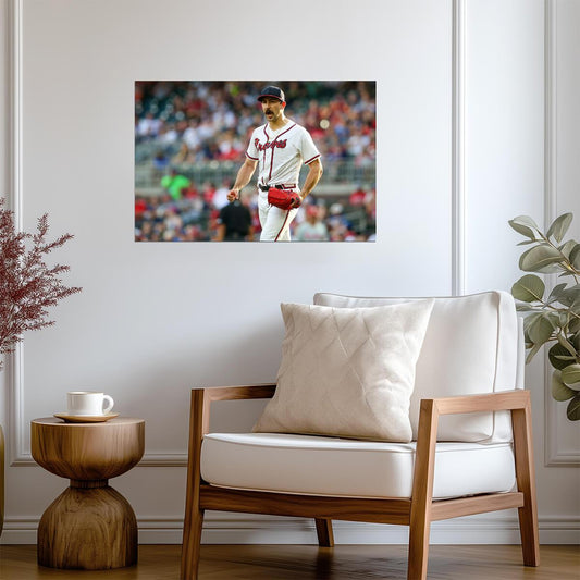 Spencer Strider Atlanta Braves | On The Mound Photo | Baseball Pitcher Poster - Sports Poster