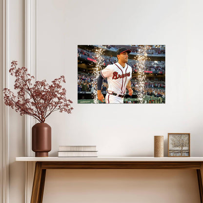Matt Olson Atlanta Braves | Field Entrance Photo | Baseball Player Poster - Sports Poster
