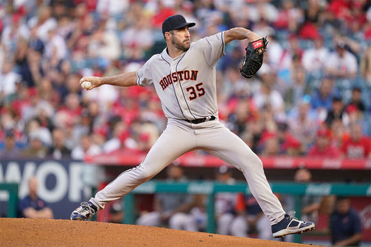 Justin Verlander Houston Astros | Pitching Action Photo | Baseball Star Poster - Sports Poster
