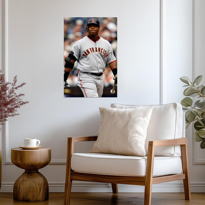 Barry Bonds San Francisco Giants | Vintage Baseball Photo | Sports Legend Poster - Sports Poster
