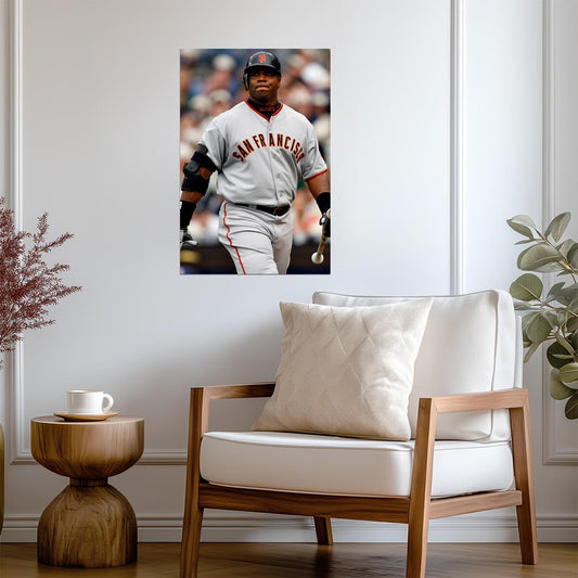Barry Bonds San Francisco Giants | Vintage Baseball Photo | Sports Legend Poster - Sports Poster