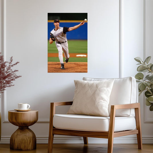Randy Johnson Arizona Diamondbacks | "The Big Unit" Pitching | Baseball Legend Poster - Sports Poster