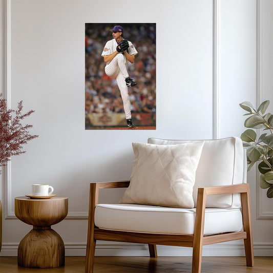 Randy Johnson Arizona Diamondbacks | Pitching Stance Photo | Baseball Hall of Fame Poster - Sports Poster
