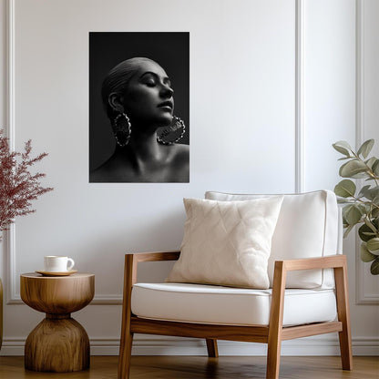 Christina Aguilera Liberation Era | Black and White Photo Poster | Pop Music Wall Art
