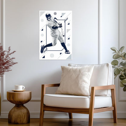 Aaron Judge New York Yankees | Geometric Art Style | Modern Baseball Poster - Sports Poster