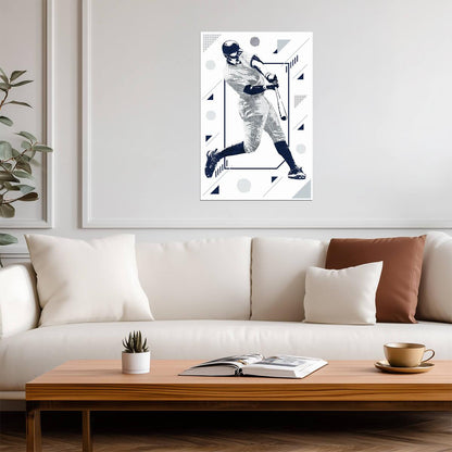 Aaron Judge New York Yankees | Geometric Art Style | Modern Baseball Poster - Sports Poster