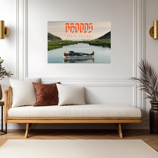 Broods Space Island | Album Cover Poster | Synth-Pop Wall Art