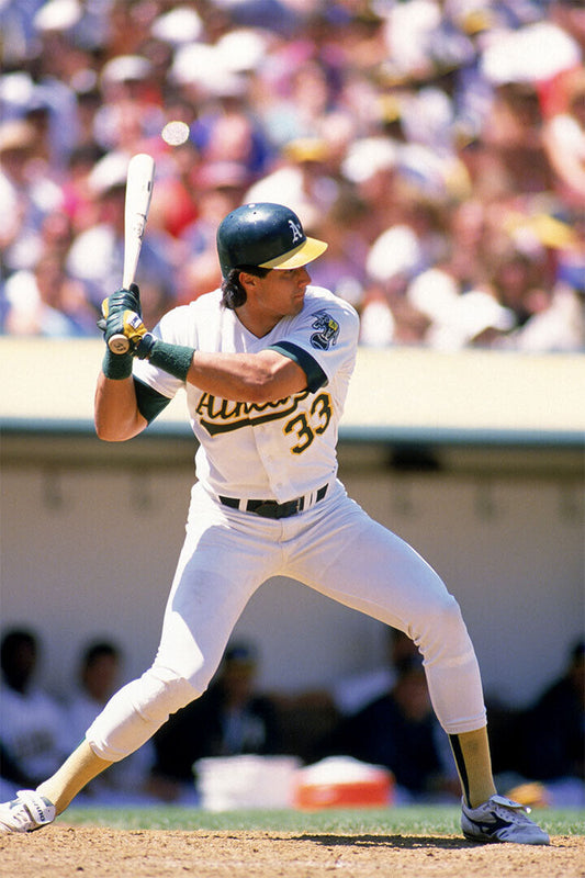 Jose Canseco Oakland Athletics | At Bat Photo | Vintage Baseball Star Poster - Sports Poster