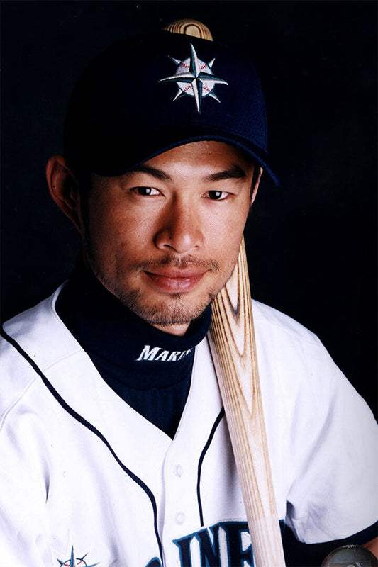 Ichiro Suzuki Seattle Mariners | Player Portrait | Baseball Legend Poster - Sports Poster