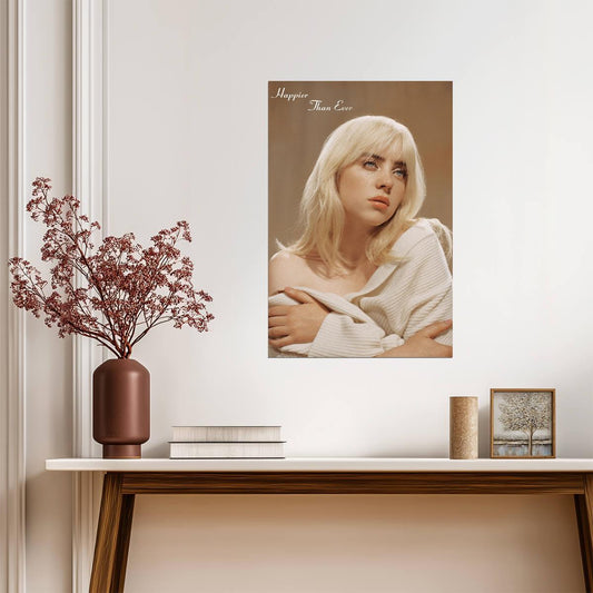 Billie Eilish Happier Than Ever | Album Cover Poster | Pop Music Wall Art