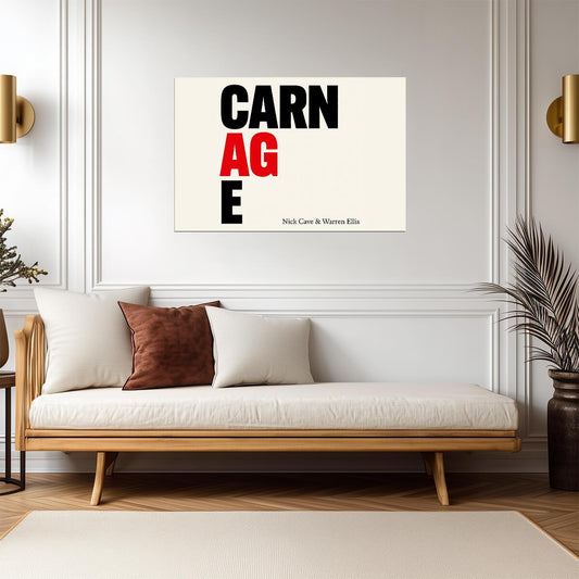 Nick Cave & Warren Ellis Carnage | Album Cover Poster | Alternative Rock Wall Art