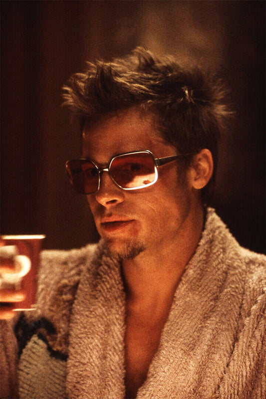 Fight Club | Brad Pitt as Tyler Durden in Robe | David Fincher Film Poster - Movies & TV Poster