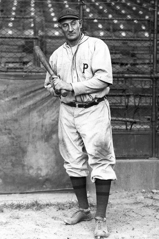 Honus Wagner Posed Portrait | Pittsburgh Pirates Legend | Vintage B&W Photo Poster - Vintage & Retro Poster