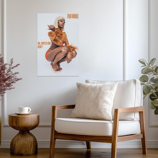 Flo Milli Ho, Why Is You Here? | Album Cover Poster | Hip Hop Wall Art