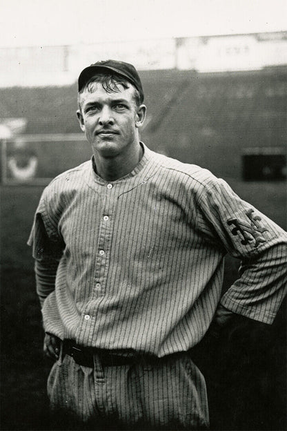 Christy Mathewson Portrait | New York Giants Legend | Black and White Photo Poster - Vintage & Retro Poster