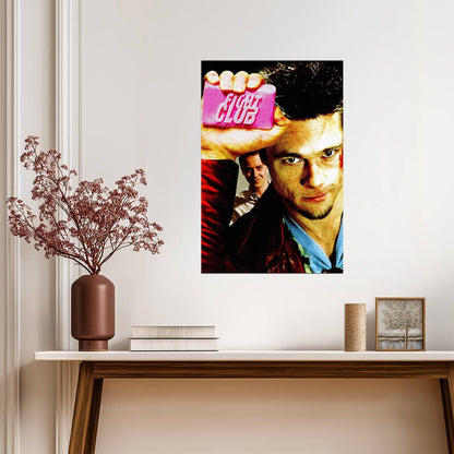 Fight Club | Edward Norton with Pink Soap Bar | Movie Poster - Movies & TV Poster