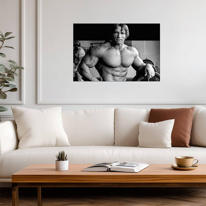 Arnold Schwarzenegger Bodybuilding Portrait | Gym Motivation Art | Fitness Poster - Sports Poster