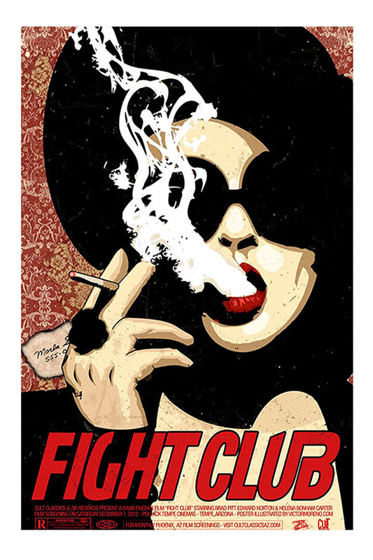 Fight Club | Marla Singer Smoking | Stylized Movie Poster - Movies & TV Poster