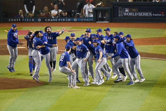Texas Rangers 2023 World Series Champions | Team Celebration Poster | MLB Championship Photo - Sports Poster