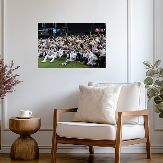 Texas Rangers 2023 World Series Champions | Team Group Photo | MLB Winners Poster - Sports Poster