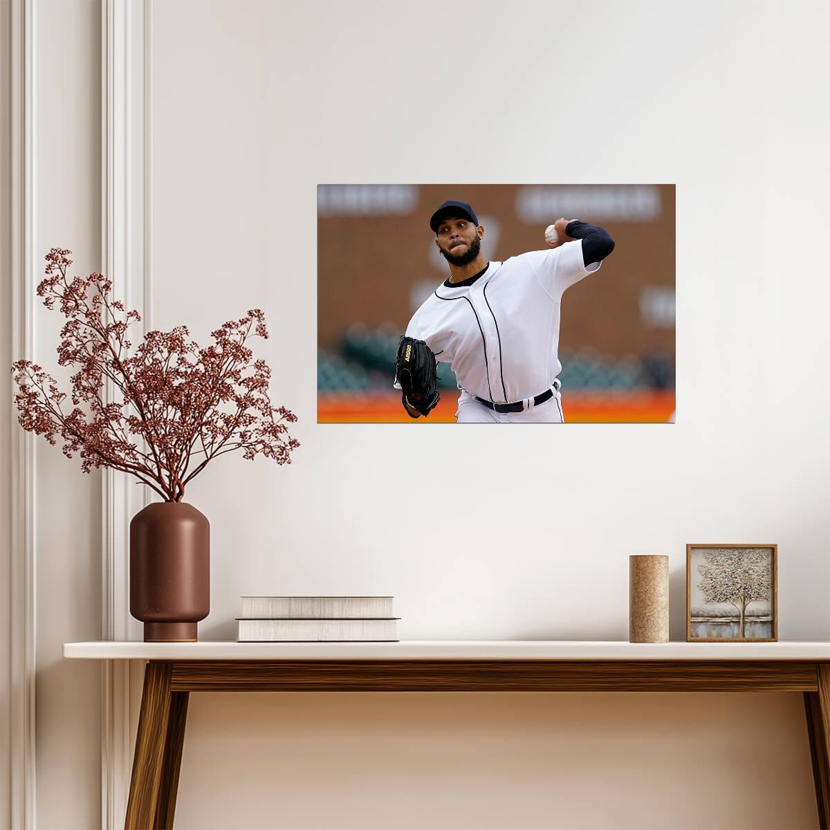 Eduardo Rodriguez Detroit Tigers | Pitching Photo | Baseball Player Poster - Sports Poster