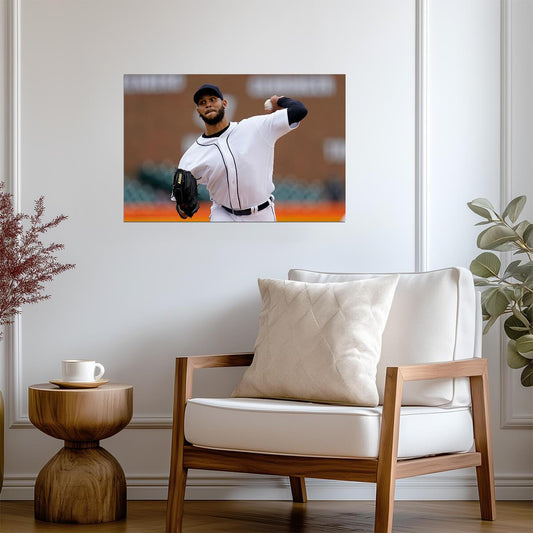 Eduardo Rodriguez Detroit Tigers | Pitching Photo | Baseball Player Poster - Sports Poster