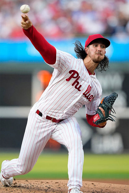 Michael Lorenzen Philadelphia Phillies | Pitching Action | Baseball Player Poster - Sports Poster