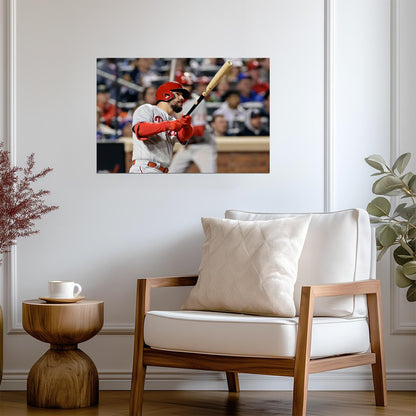 Kyle Schwarber Philadelphia Phillies | At Bat Stance | Baseball Player Poster - Sports Poster