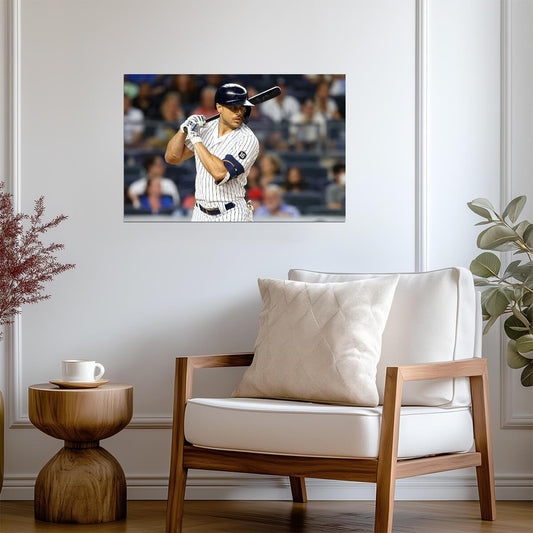 Giancarlo Stanton New York Yankees | At Bat Photo | Baseball Star Poster - Sports Poster