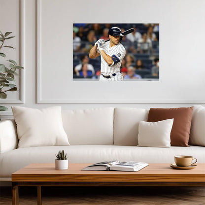 Giancarlo Stanton New York Yankees | At Bat Photo | Baseball Star Poster - Sports Poster