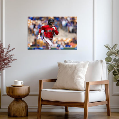Corbin Carroll Arizona Diamondbacks | Game Action Photo | Baseball Player Poster - Sports Poster
