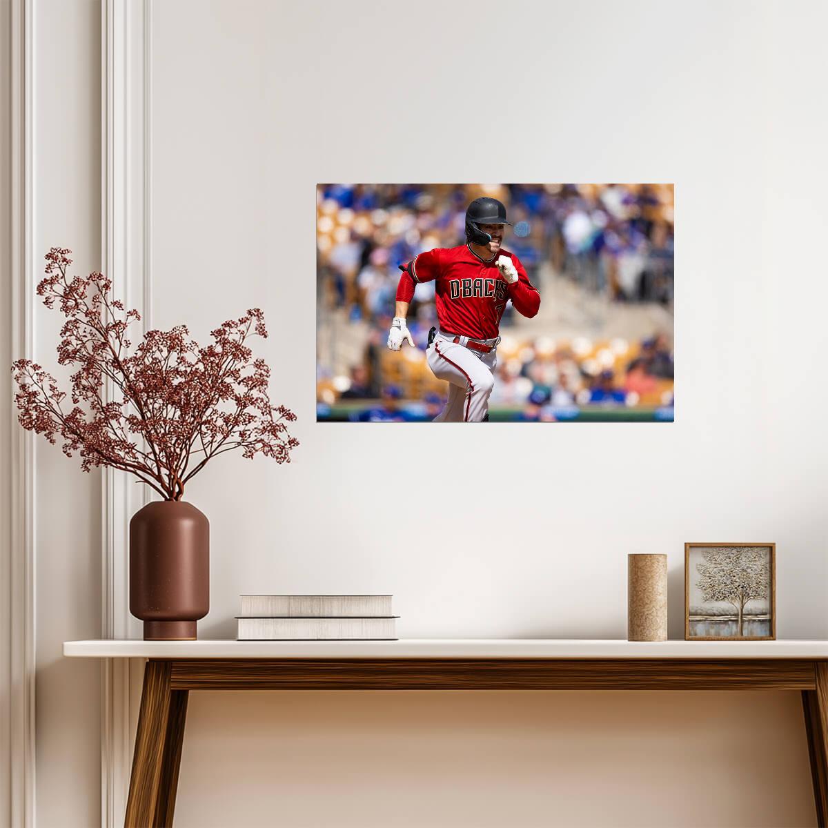 Corbin Carroll Arizona Diamondbacks | Game Action Photo | Baseball Player Poster - Sports Poster