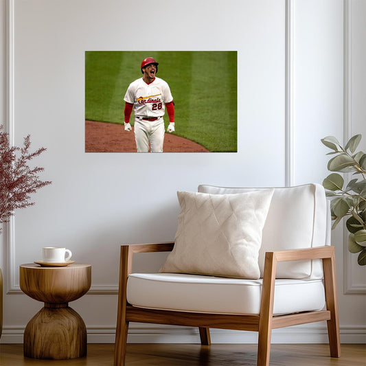 Nolan Arenado St. Louis Cardinals | Game Reaction | Baseball Star Poster - Sports Poster