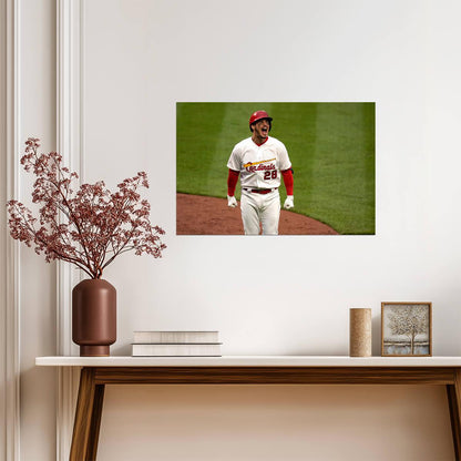 Nolan Arenado St. Louis Cardinals | Game Reaction | Baseball Star Poster - Sports Poster