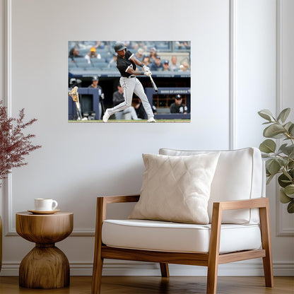Tim Anderson Chicago White Sox | Hitting Action Shot | Baseball Player Poster - Sports Poster