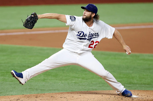 Clayton Kershaw Los Angeles Dodgers | Pitching Motion | Baseball Legend Poster - Sports Poster