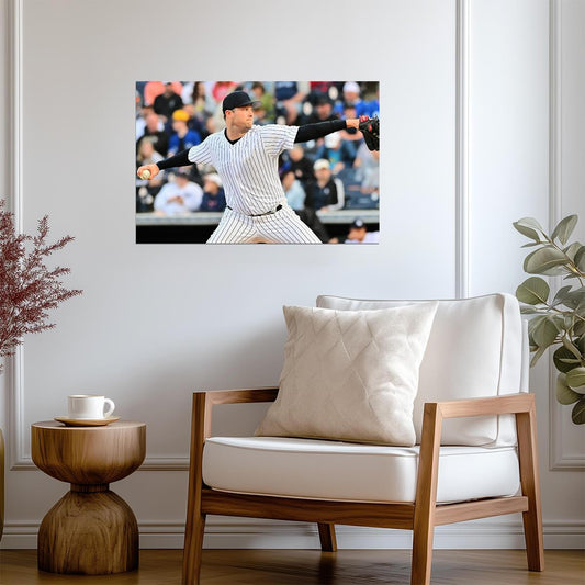 Gerrit Cole New York Yankees | Pitching Action | Baseball Star Poster - Sports Poster