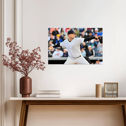 Gerrit Cole New York Yankees | Pitching Action | Baseball Star Poster - Sports Poster