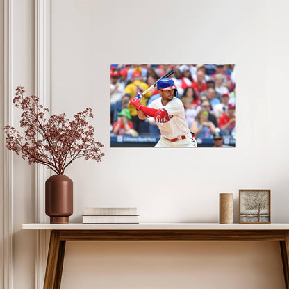 Trea Turner Philadelphia Phillies | At Bat Photo | Baseball Star Poster - Sports Poster