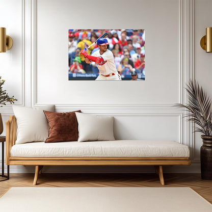 Trea Turner Philadelphia Phillies | At Bat Photo | Baseball Star Poster - Sports Poster