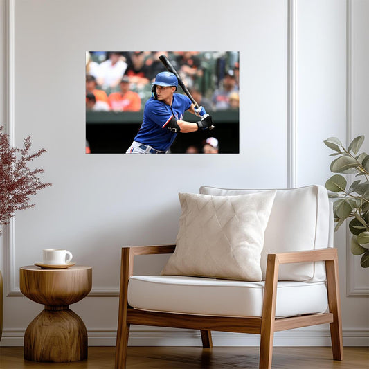Corey Seager Texas Rangers | At Bat Photo | Baseball Star Poster - Sports Poster