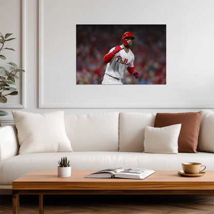 Bryce Harper Philadelphia Phillies | Game Reaction | Baseball Star Poster - Sports Poster