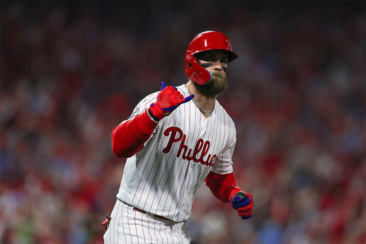 Bryce Harper Philadelphia Phillies | Game Reaction | Baseball Star Poster - Sports Poster