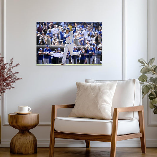 Freddie Freeman Los Angeles Dodgers | Celebration Photo | Baseball Star Poster - Sports Poster